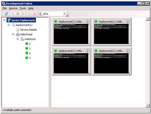 DevelopmentFabric4Instances DevelopmentFabric4Instances